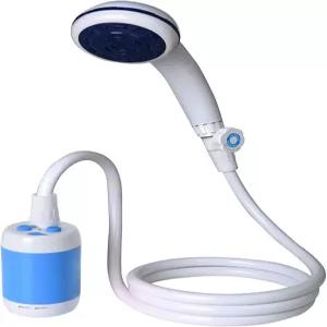 휴대용 캠핑 샤워기 USB 충전식 전동 분무형 IPX7 방수 등급 수질 여과 시스템 내장 야외 해변 여행