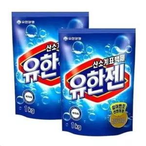 세탁세제 찌든때 유해세균 살균 분말형 산소계 표백제 1kg 2개