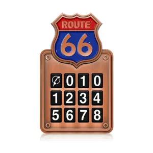 주차알림판 메탈 루트66 카렉스캐릭터번호판 차량연락처 전화 스티커