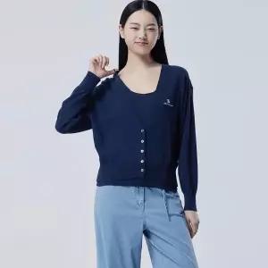 [롯데백화점]베네통 나시 셋업 자수 가디건 (BAKC74631)