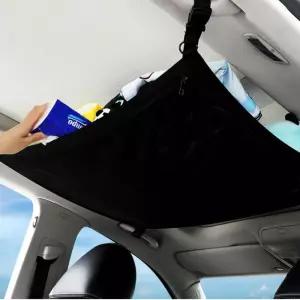 차량용 실내정리 메쉬포켓 2단 분리 천장 수납네트그물망 캠핑용품 자동차 정리대 쉬망 정리 수납 정리함
