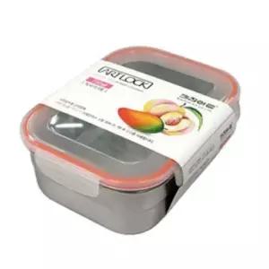 키친아트 스텐 반찬통 밀폐용기 3호 730ml 김치 보관 밀폐통