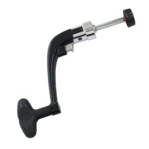 LDEXIN 낚시 릴 로터리 노브, 검은색 스피닝 손잡이 교체 부품, 낚시용 전동 손잡이, 3.54(90mm) 대형 사이즈