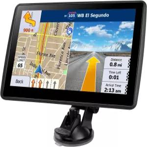 자동차 트럭 RV용 7인치 GPS 내비게이터 2026년 최신 지도 GPS(무료 평생 업데이트 음성 안내 속도 알림