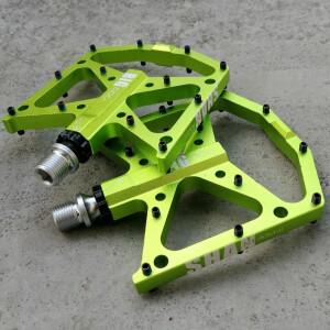 초경량 자전거 페달 부품 미끄럼 방지 CNC 알루미늄 바디로드 MTB 플랫 풋 사이클링 밀폐형 3 베어링 산악