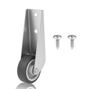 1 PCS 게이트 캐스터 휠 교체 싱킹 도어 바텀 풀리 방향성 고무 롤링 스위블 캐스터 지원 논슬립 정원 펜스 테이블용