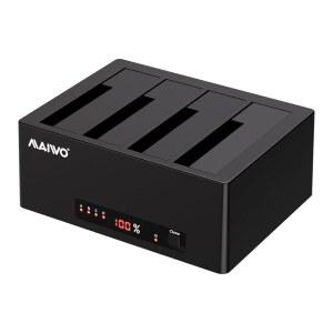 MAIWO 4베이 하드 드라이브 도킹 스테이션 3.0 3.5인치 외장 5GBPS UASP 2.5 96TB HDD SATA 리더기 USB 복제기 용량, 포함, 클로너, SSD, 속도,
