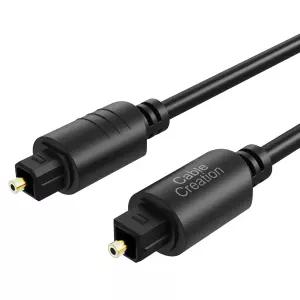 CableCreation 광 오디오 케이블 홈 시어터용 금도금 3피트 광섬유 S/PDIF 사운드 바 TV PS4 Xbox VD/CD