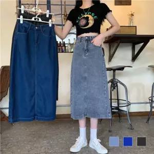 헤니아 데일리 롱 데님 스커트 SD-230301청치마 여성 여자