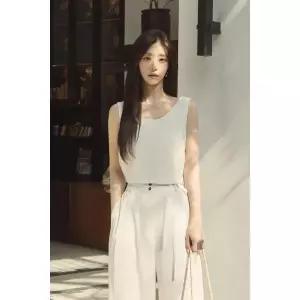 [시슬리]파르페 투웨이 슬리브리스 블라우스
