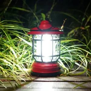 젠틀무드 LED 캠핑 랜턴(레드) (백색전구)가든조명 휴대용 감성 램프 장식용 인테리어 용램프 야외