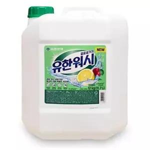 [셀러허브 생활리빙][유한양행] 유한워시 주방세제 대용량 말통 12kg 산뜻한 레몬향 (27732497)