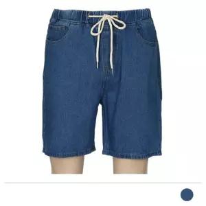 MP23034 니젠 허리밴딩 데님 반바지 (여름)밴 밴팬츠 밴청 남친룩 남성 남자 청반