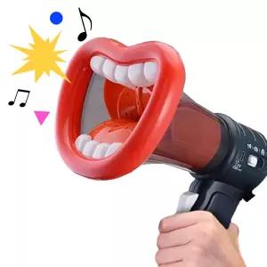 4가지 목소리변환 미니 확성기 보이스 체인지 메가폰 응원 응원용 용품 체육대회소품 파티도구 축구 아이템
