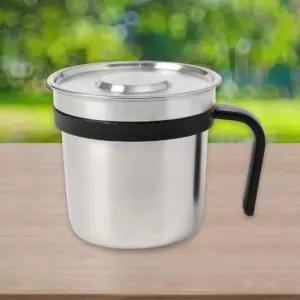 캠브로 손잡이 스텐 핑컵 450ml 블랙콜드 보냉 스테인리스 주스 쥬스 핑음료 핑물 물컵