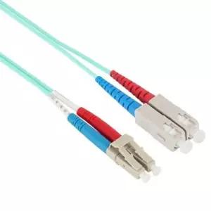 넷메이트 광점퍼코드 케이블 10G LC-SC-2C 멀티 3m 장거리용 퍼코드 송수신장비 연결 신호전송 싱글모드 싱