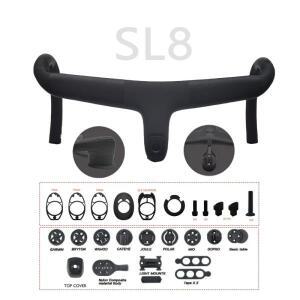 SL7/Sl8/Venge 용 전체 내부 케이블 라우팅 도로 자전거 핸들 바 T1000 탄소 통합 조종석 Di2
