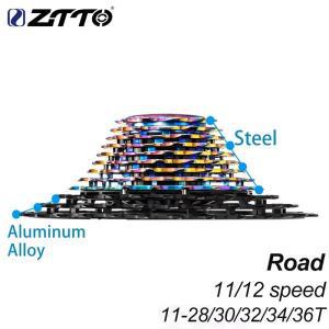 ZTTO 초경량 로드 바이크 카세트 11/12단 11s 12s 스프로킷 프리휠 11-28/30/32/34/36T 무게 112g~146g 그