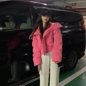 오버핏 카라 숏 패딩 데일리룩 여성 겨울 아우터아우터 아우터 자켓 점퍼 코디 크롭