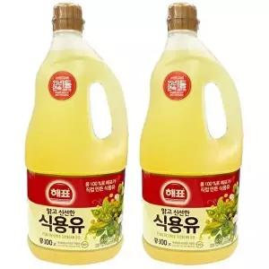 [셀러허브 식품][해표] 해표식용유콩기름 1.8L 2개 (48125075)