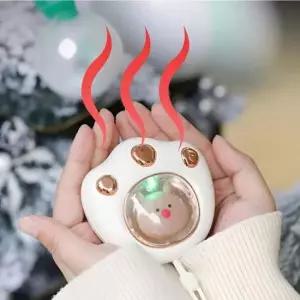 충전식난로 3색 냥발 USB 충전식 전자 손난로 충전용 핫팩 포켓용