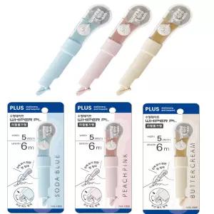 WH-1905 10개 펜타입수정테이프플러스 PLUS잎 화이트 리필 테잎 테입