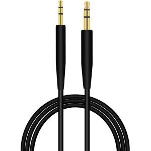 AQUELO 교체 QC35 II 헤드폰 코드 케이블 호환 BOSE QUIETCOMFORT 35 (시리즈 II) ON-EAR 2 / OE2I QC25 SOUNDLINK SOUNDTRUE 무선 (블랙)