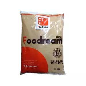 대용량 갈색 설탕 3kg 베이킹 요리용 식당 카페 식재료 갈색설탕 베이킹설탕 흑설탕대용