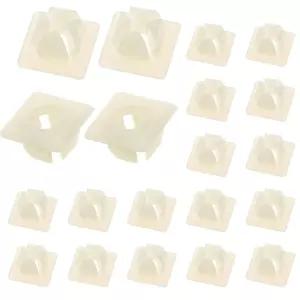 20 PCS 번호판 나사 자동차용 플라스틱 너트 고정 장치 삽입 전방 브래킷 클립 국산 차량용 범용 액세서리
