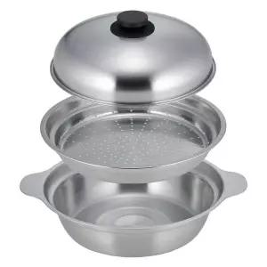 스텐찜기 찜솥 일본냄비 인덕션냄비 24cm 찜기