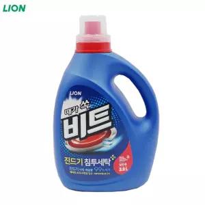 때가 쏙 비트 제로 액체 세탁세제 일반용 3L 빨래 찌든제거 찌든 오염 섬유용 용세제