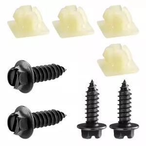 HZJD 번호판 나사 나일론 고정 너트 검은색(4PCS)