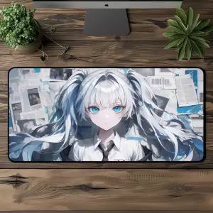 800x400 방수 마우스 장패드 고양이 강아지 파도 게이밍 게임 받침 게임용 용품 PC PC대