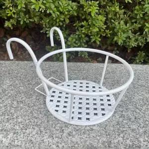 베란다 화분 걸이 진열대 흰색 22x18cm 원예소품 정원용품 테라스장식 다이 선반 받침대