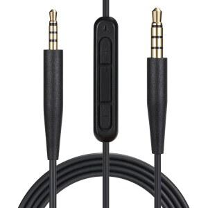 EARLA TEC 교체 오디오 케이블 코드 BOSE 700 QUIETCOMFORT QC45 QC35II QC35 QC25 OE2 사운드트루 헤드폰용 보조 와이어 3.5MM ~ 2.5MM 마이크 볼륨 조절 기능 포함