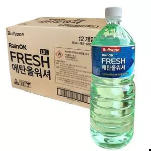 훈증캔 슈마켓 불스원 후레쉬 에탄올 워셔액 한박스(12개입)
