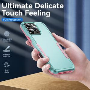 핸드폰케이스 iPhone 16 15 14 13 12 11 Pro Max 16e XS X 7 8 Plus Armor 하드 PC T 뒷면 커버 용 헤비 듀티 견고한 보호 충격 방지 케이스