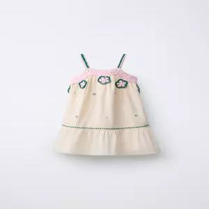 ZARA 자라 플라워 자수 원피스 - 크림 4493/517/712 150971