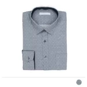 FSS18079 블루그레이 잔도트 셔츠(95 105싸이즈만재고있음)남자긴팔 정장 남성