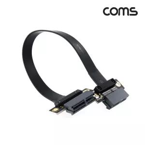 Coms PCI Express 연장 아답터 케이블 1x PCI-E F 20cm선 연장잭 전선 아케이 아선 아잭 아전선