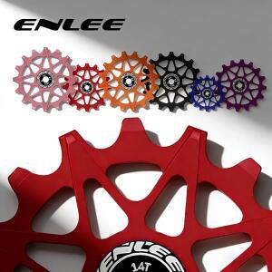 ENLEE 알루미늄 합금 자전거 풀리 휠 10T/12T/14T/16T 세라믹 베어링 리어 디레일러 조키 녹 방지 가이드