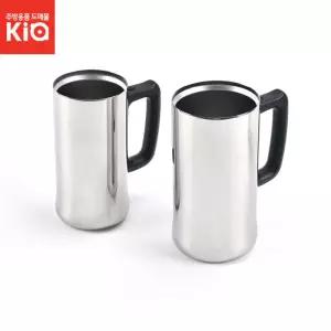 허니이중진공 손잡이맥주컵 머그 맥주잔 커피 470ml 630ml 스텐 손잡이 스테인레스 물컵 음료 주스