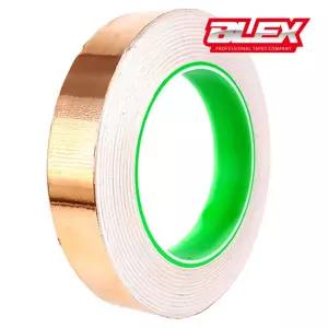 BLEX 블렉스 전도성 동테이프 0.05T x 20mm 30M 구리 황테이프 전기회로 박테이프 전자파차단 금속