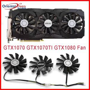 3개/몫 PLD09210S12HH DC12V 0.40A 85mm VGA 팬 4Pin MSI GTX1070 DUKE 8G 그래픽 카드 냉각