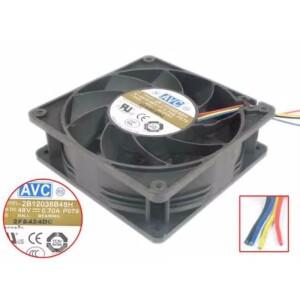 서버 냉각 선풍기, AVC 2B12038B48H P079, DC 48V, 0.70A, 120x120x38mm