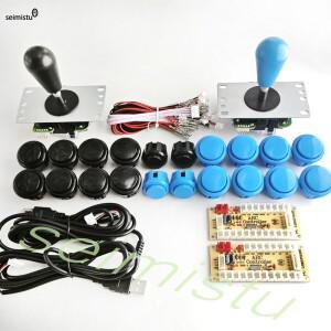 복사 SANWA 키트 게임 기계 아케이드 콘솔 DIY PC 용 푸시 버튼 라즈베리 파이 제로 지연 USB 보드 컨트롤