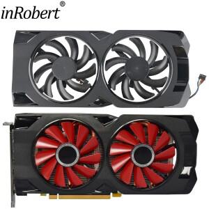 GPU 방열판 케이스 포함, XFX RX 580 2048SP 470D 570 8GB 그래픽 비디오 카드 라디에이터 팬, CF9010H12S,