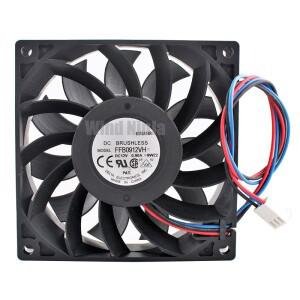 (2개) FFB0912VH 92mm 고속 냉각 팬 듀얼 볼 베어링 5000rpm 12V 0.90A 3핀 섀시 CPU 서버 9.2cm X 92x92x2