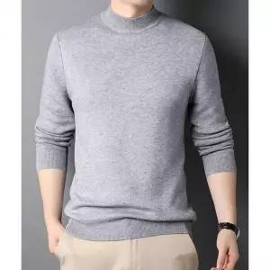 [하프클럽/]남자 반목 니트 데일리 오피스룩 슬림핏 반폴라 티셔츠