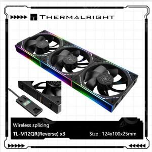 Thermalright TL-M12QR 3 in 1 컴퓨터 케이스 냉각 팬, 무선 접합/인피니티 프레임/고성능 팬